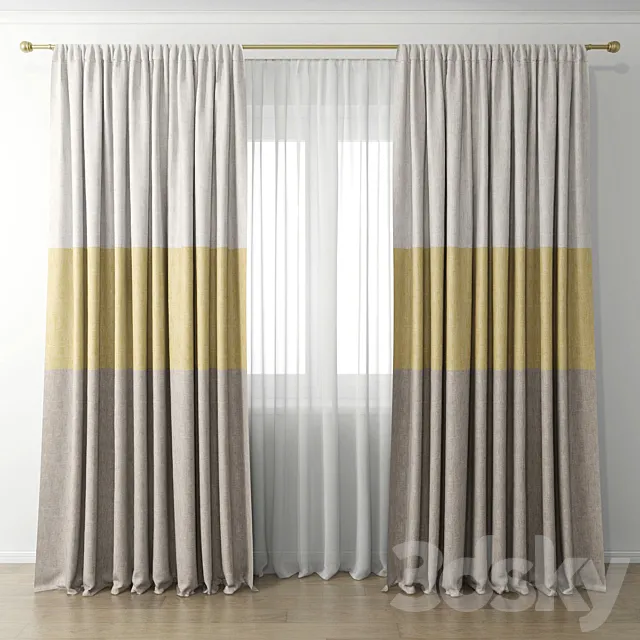 Curtain 43 3D Model Curtain 43 3D Model