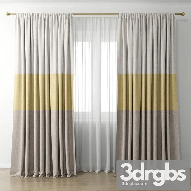 Curtain 43 6 3D Model Download