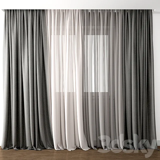 Curtain 44 3D Model Curtain 44 3D Model