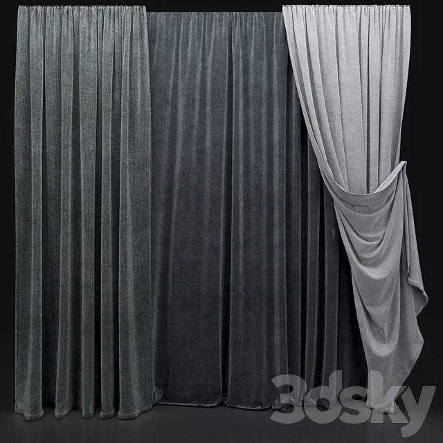 Curtain 444 3DModel Curtain 444 3DModel