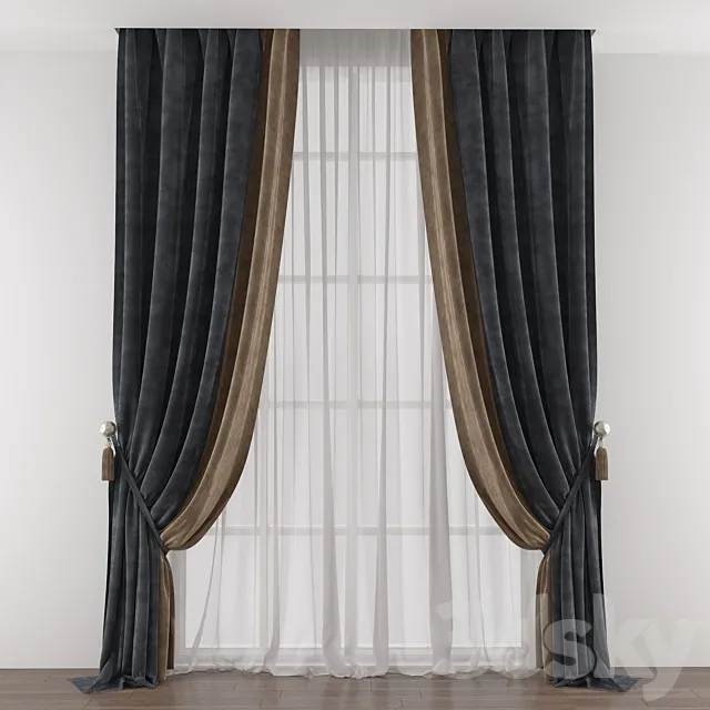 Curtain 446 3D Model Curtain 446 3D Model