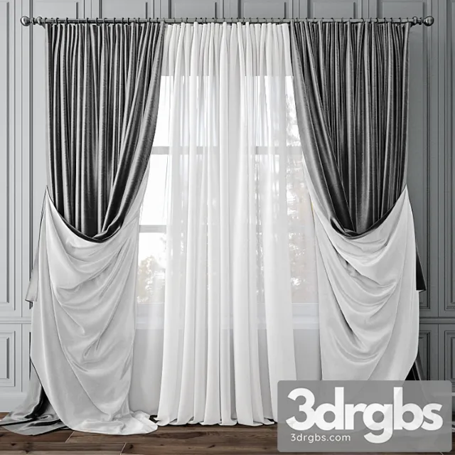 Curtain 46 3D Model Download