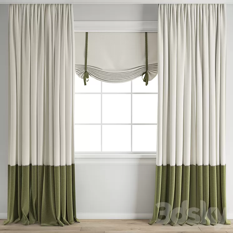 Curtain 461 3D Model Free Download