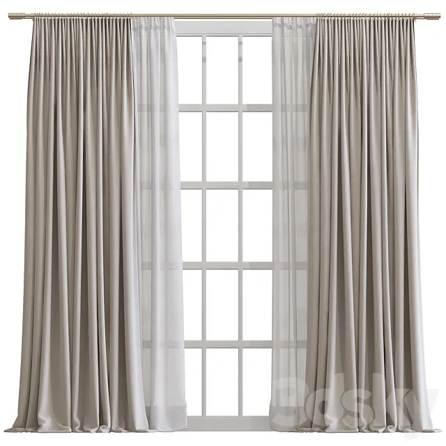 Curtain #481 3D Model Curtain #481 3D Model