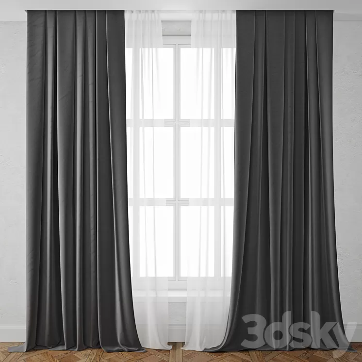 Curtain 49 3D Model