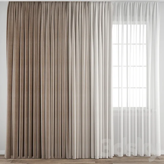 Curtain 504 3D Model