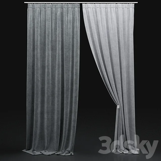 Curtain 508 3D Model Curtain 508 3D Model