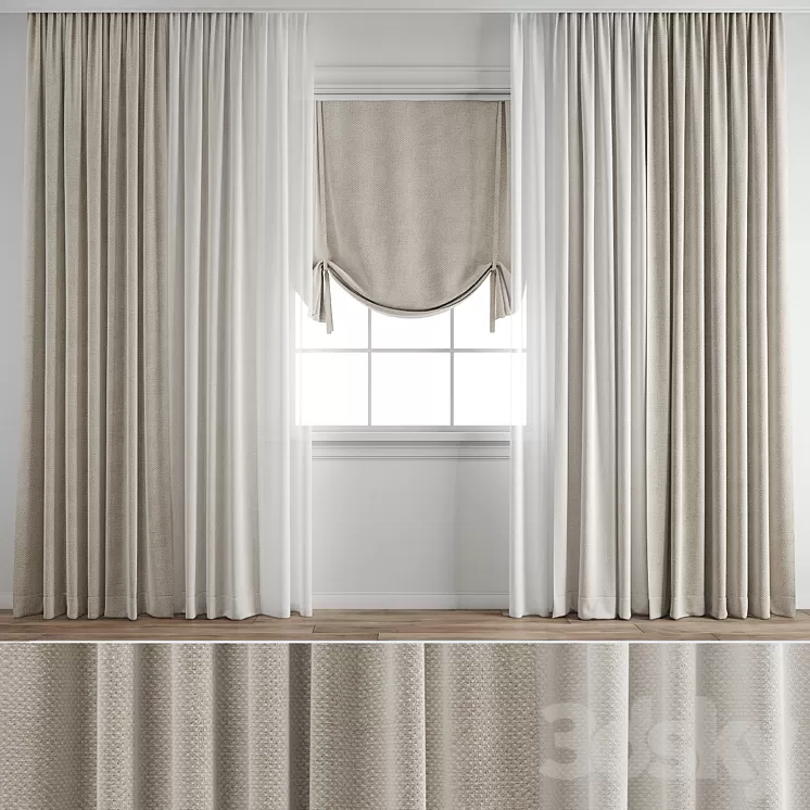 Curtain 517 3D Model Free Download