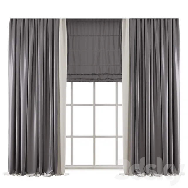 Curtain 522 3D Model Curtain 522 3D Model