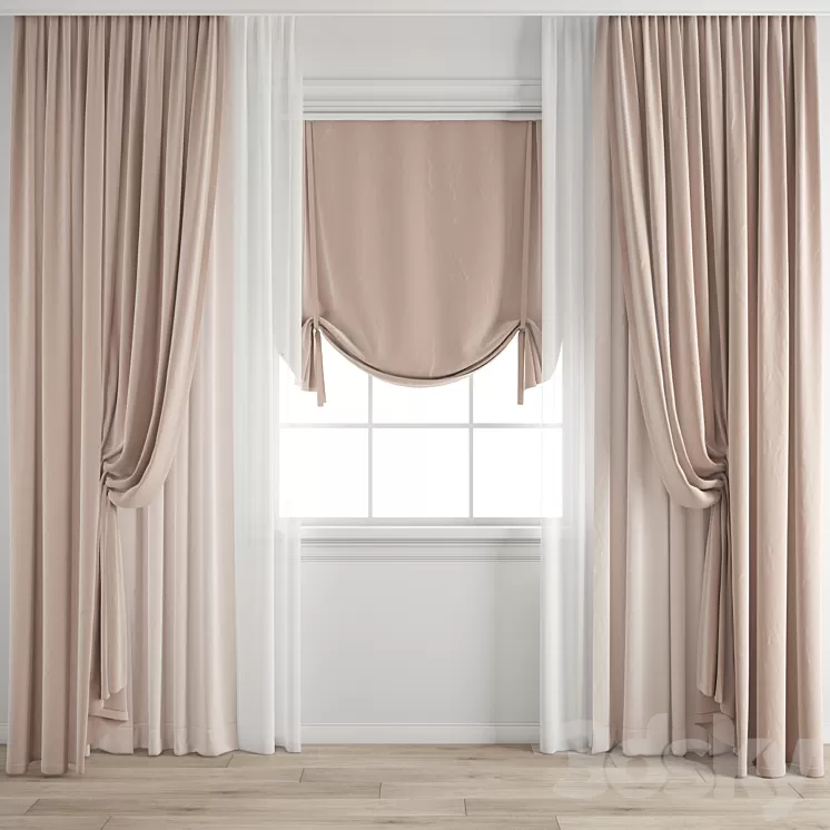Curtain 522 3D Model Free Download