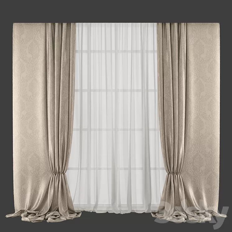 Curtain 523 3D Model Curtain 523 3D Model