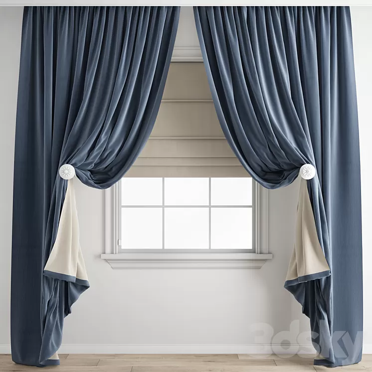 Curtain 531 3D Model Free Download