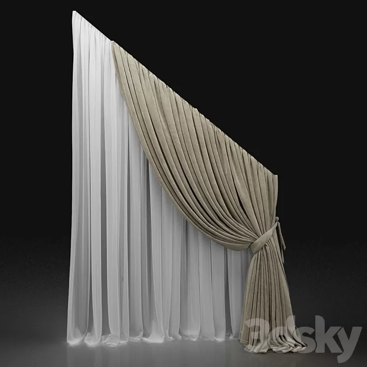 Curtain 538 3D Model Curtain 538 3D Model