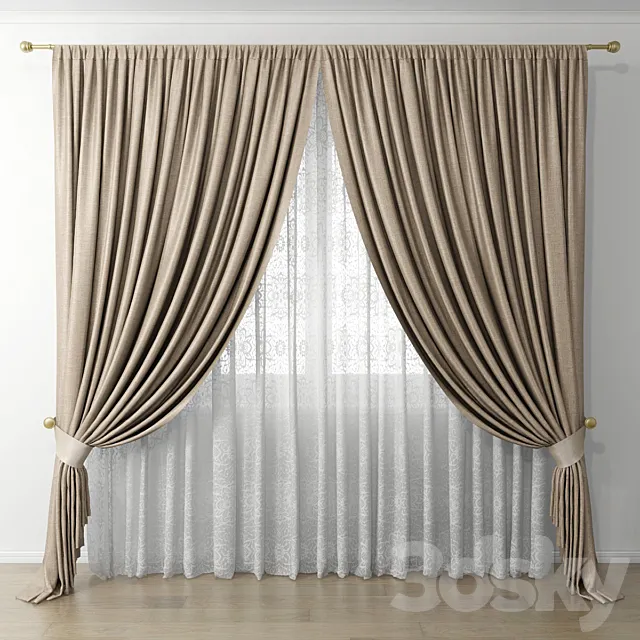 Curtain 54 3D Model Curtain 54 3D Model