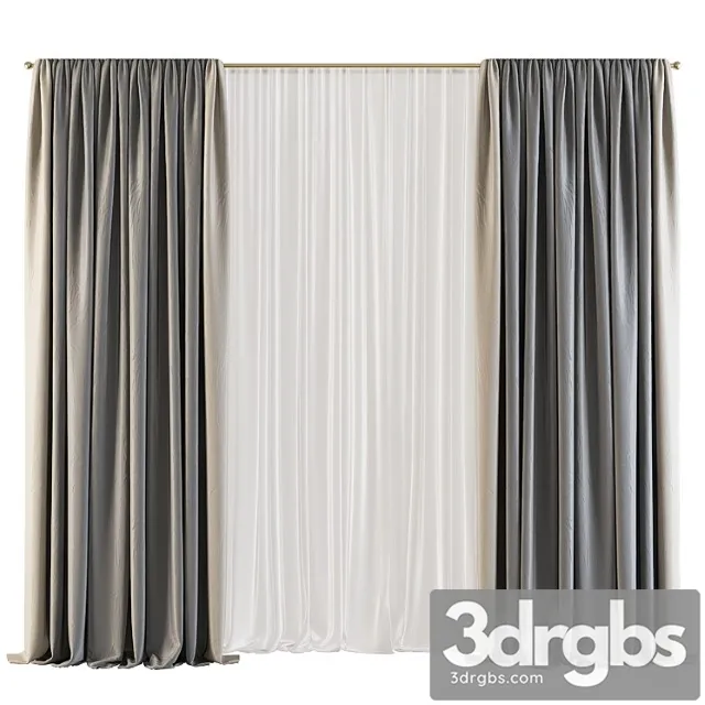 Curtain 540 3D Model Download