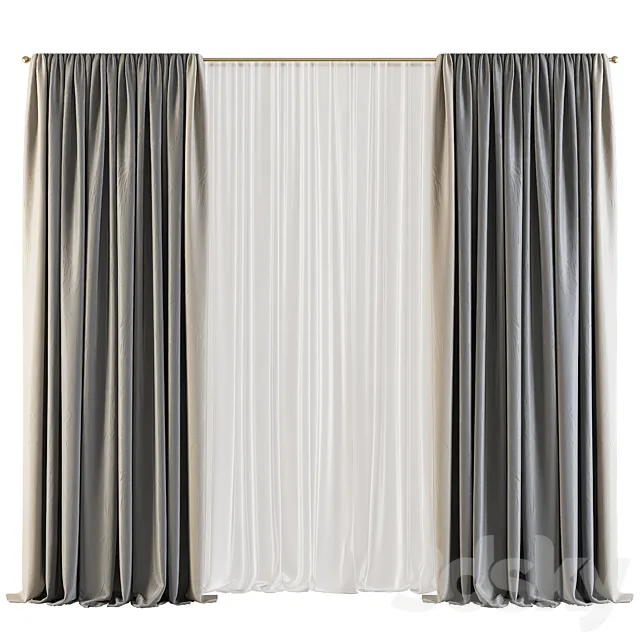 Curtain 540 3D Model Curtain 540 3D Model