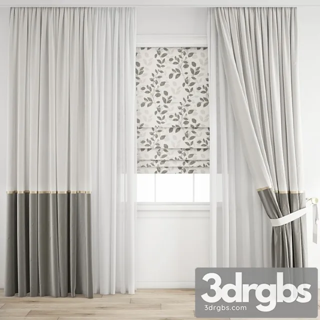 Curtain 544 2 3D Model Download
