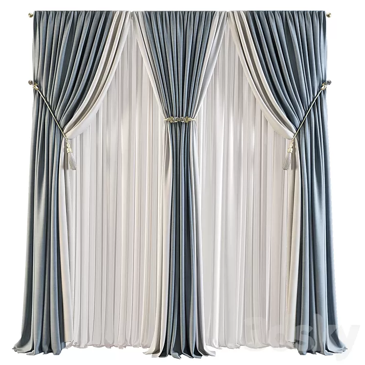 Curtain 554 3D Model Curtain 554 3D Model