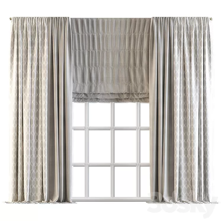 Curtain 556 3D Model Curtain 556 3D Model