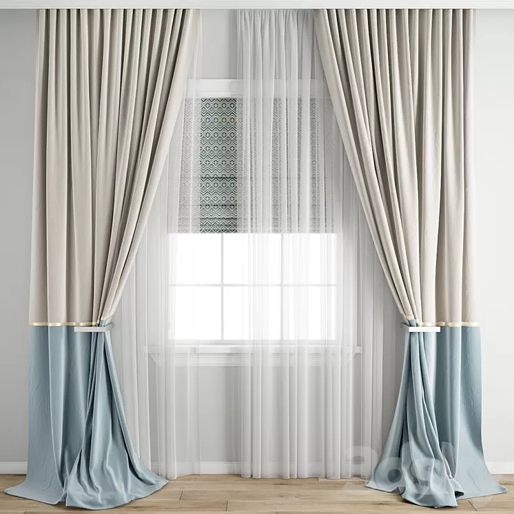 Curtain 558 3D Model Free Download