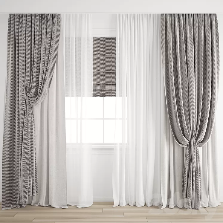 Curtain 562 3D Model Free Download