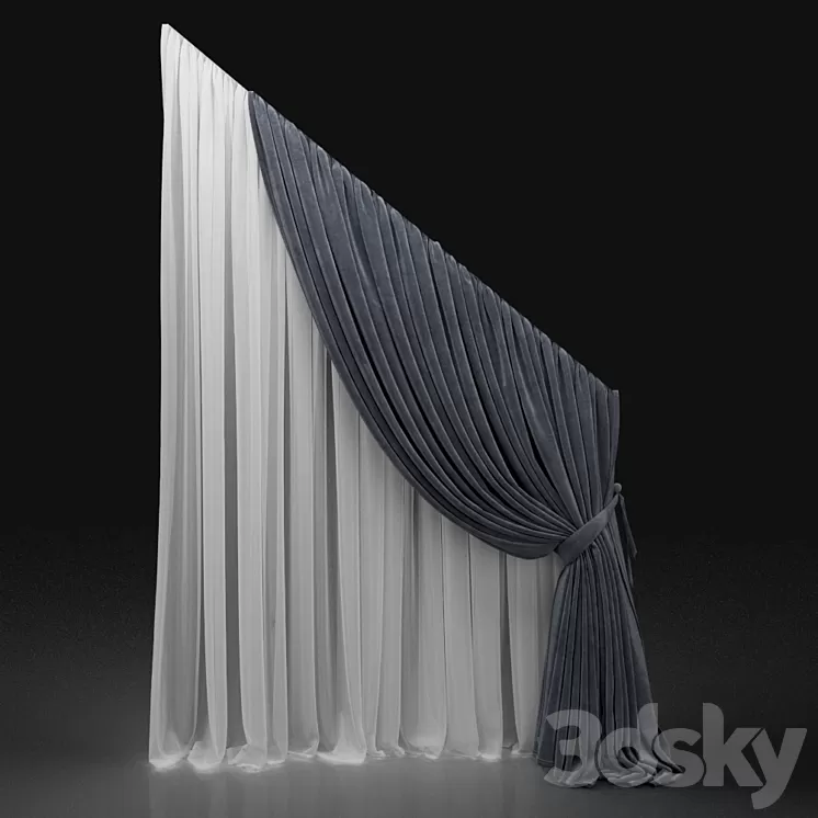 Curtain 573 3D Model Curtain 573 3D Model