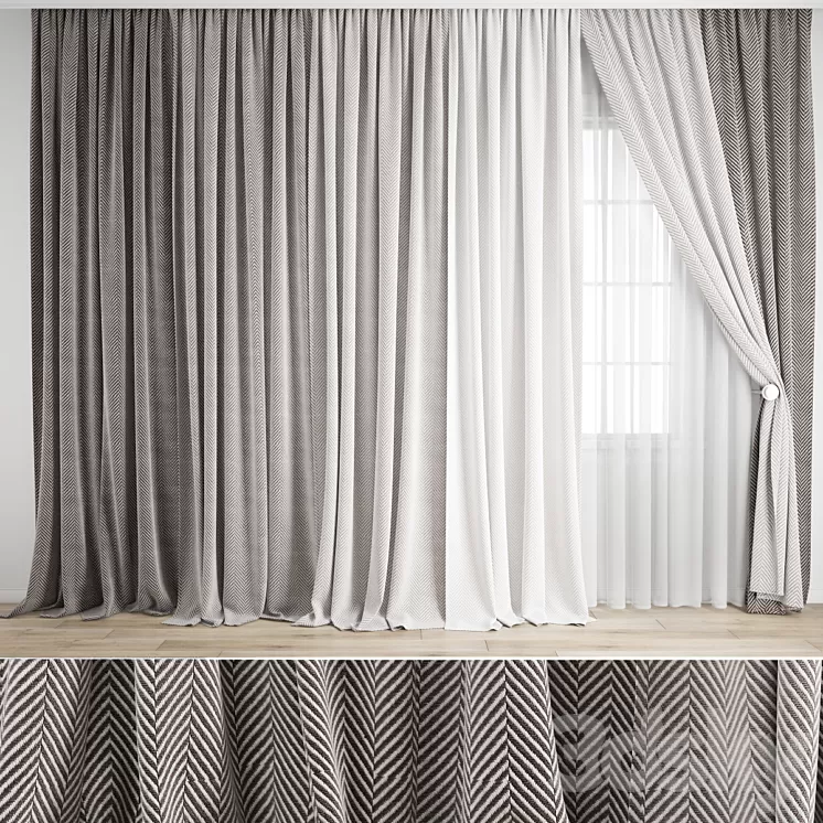 Curtain 575 3D Model Free Download