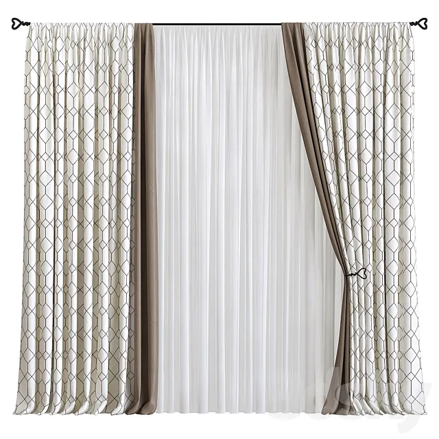 Curtain 580 3D Model Curtain 580 3D Model