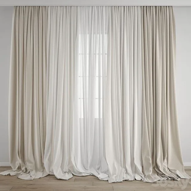 Curtain 585 3D Model Curtain 585 3D Model