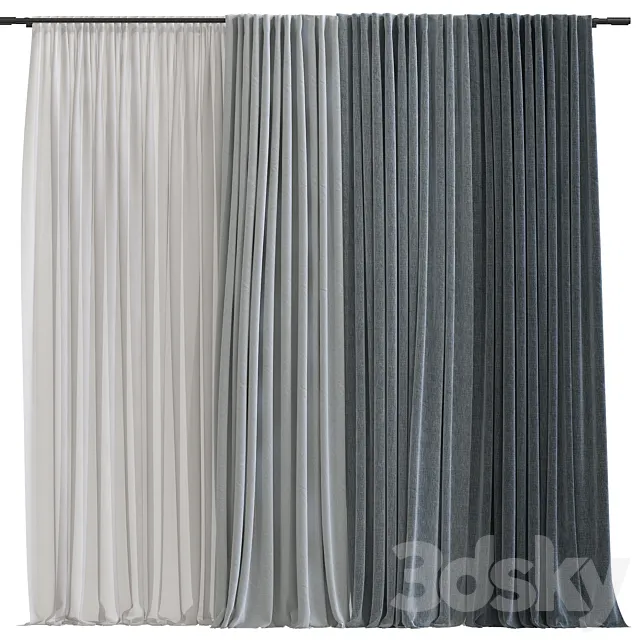 Curtain #589 3D Model Curtain #589 3D Model