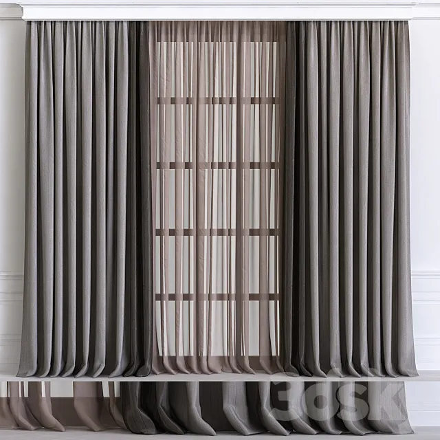 Curtain 593 3D Model Curtain 593 3D Model