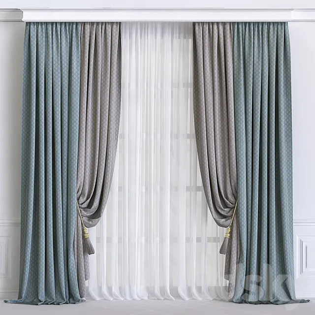 Curtain 595 3D Model Curtain 595 3D Model