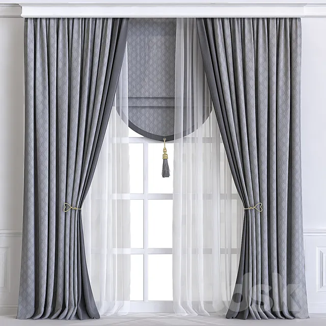 Curtain 596 3D Model Curtain 596 3D Model