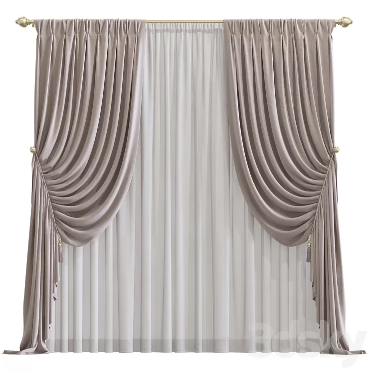 Curtain #6 3D Model Free Download