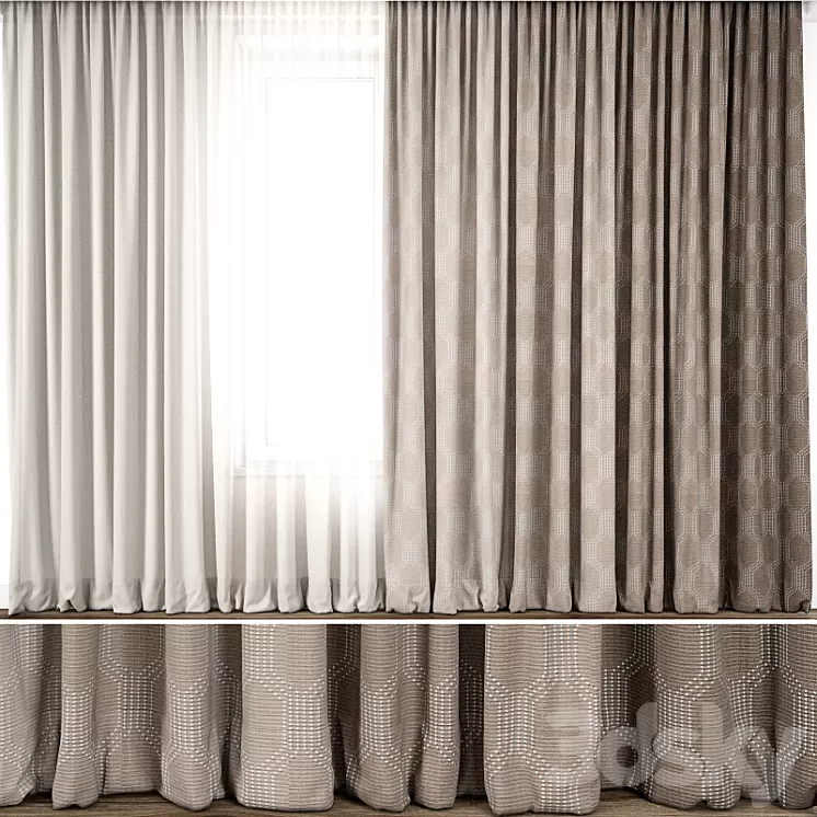Curtain 60 3D Model Curtain 60 3D Model