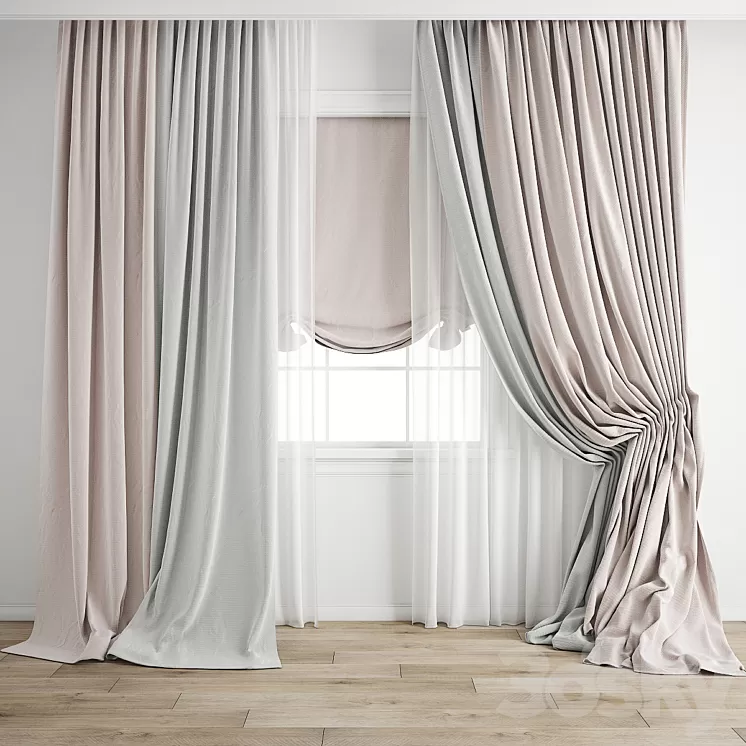 Curtain 604 3D Model Free Download