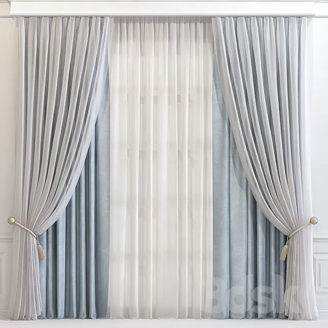 Curtain 607 3D Model Curtain 607 3D Model