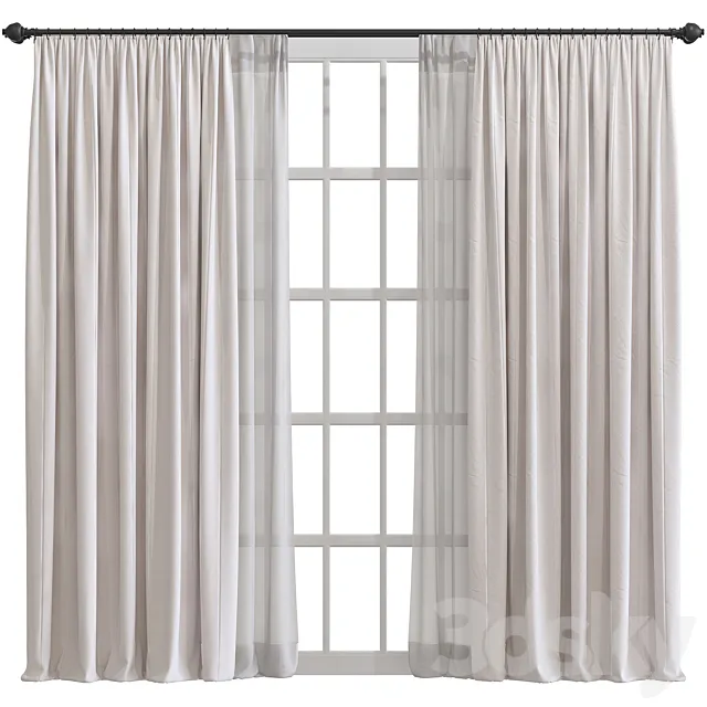 Curtain #608 3D Model Curtain #608 3D Model