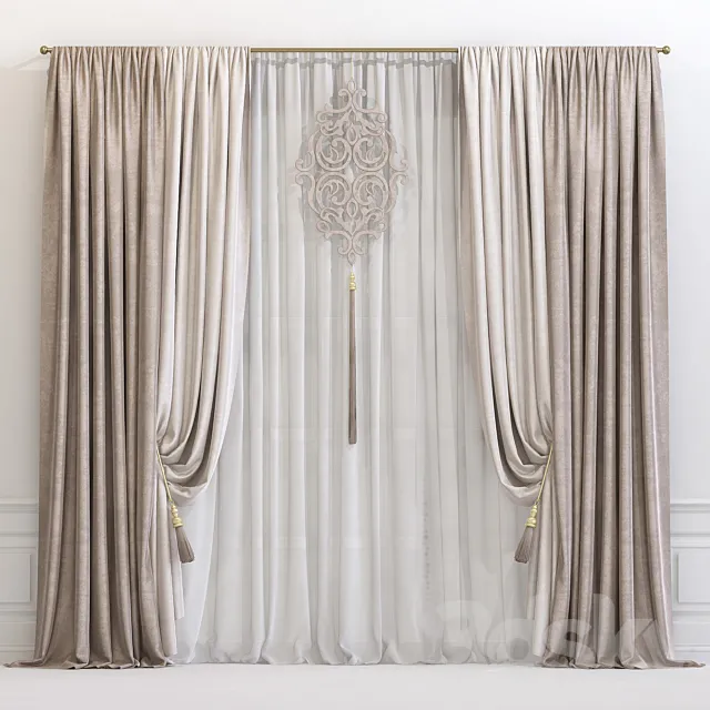 Curtain 609 3D Model Curtain 609 3D Model