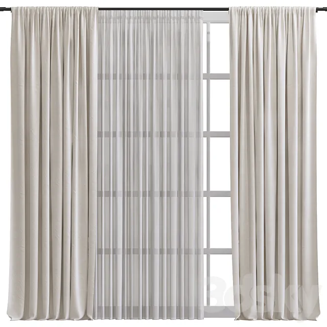 Curtain #631 3D Model Curtain #631 3D Model