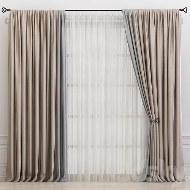 Curtain 635 3D Model Curtain 635 3D Model