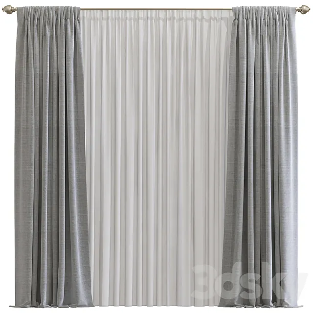 Curtain #646 3D Model Curtain #646 3D Model