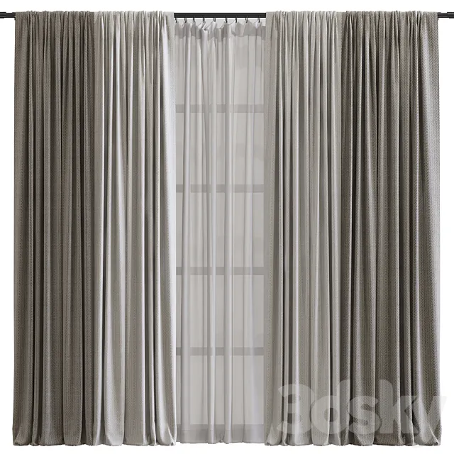 Curtain #647 3D Model Curtain #647 3D Model
