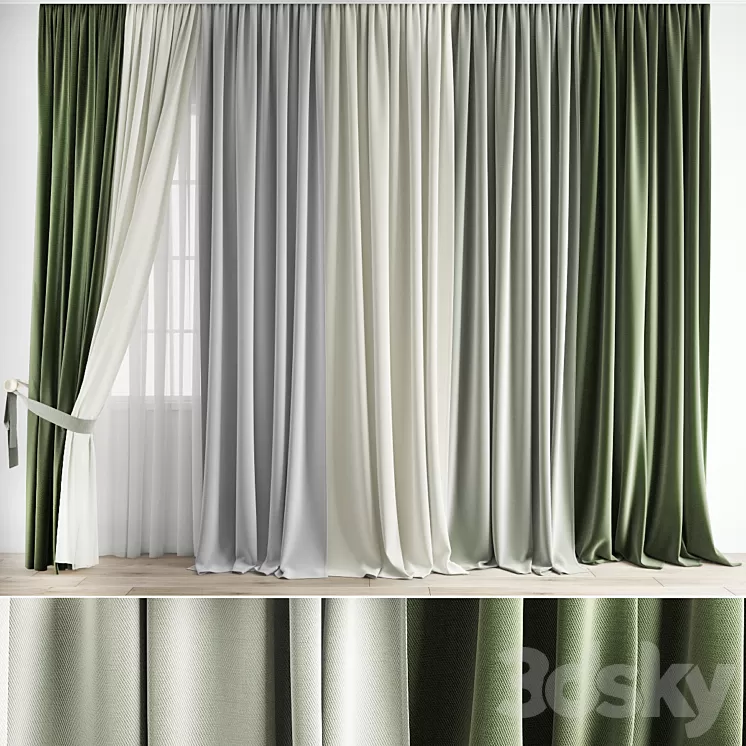 Curtain 651 3D Model Free Download