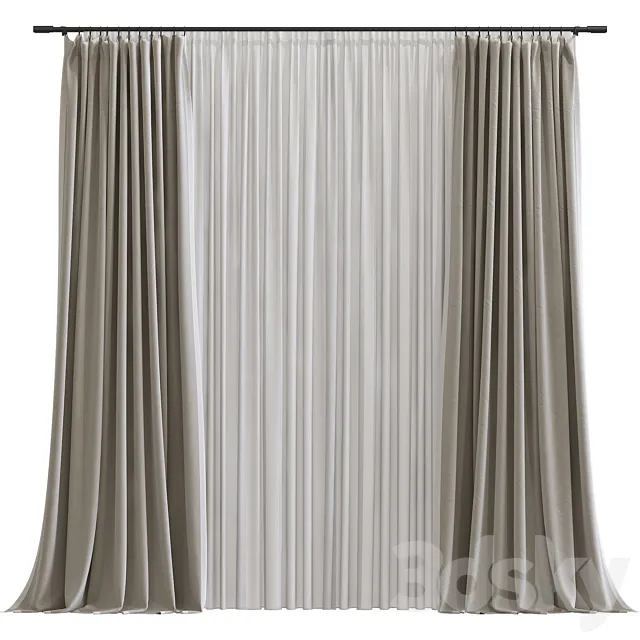 Curtain #654 3D Model Curtain #654 3D Model