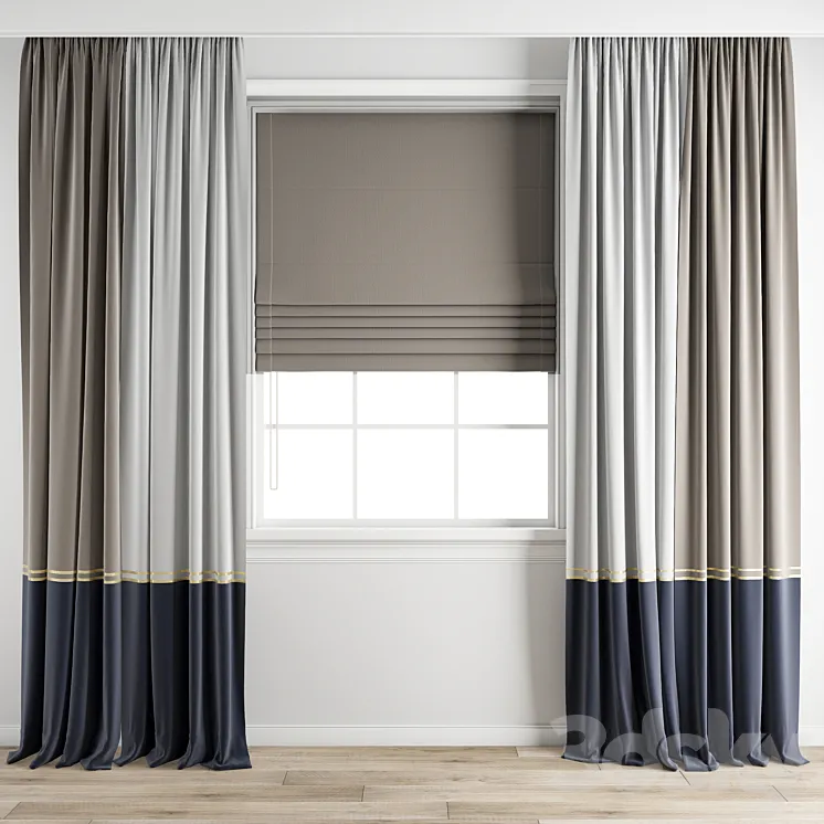 Curtain 655 3D Model Free Download
