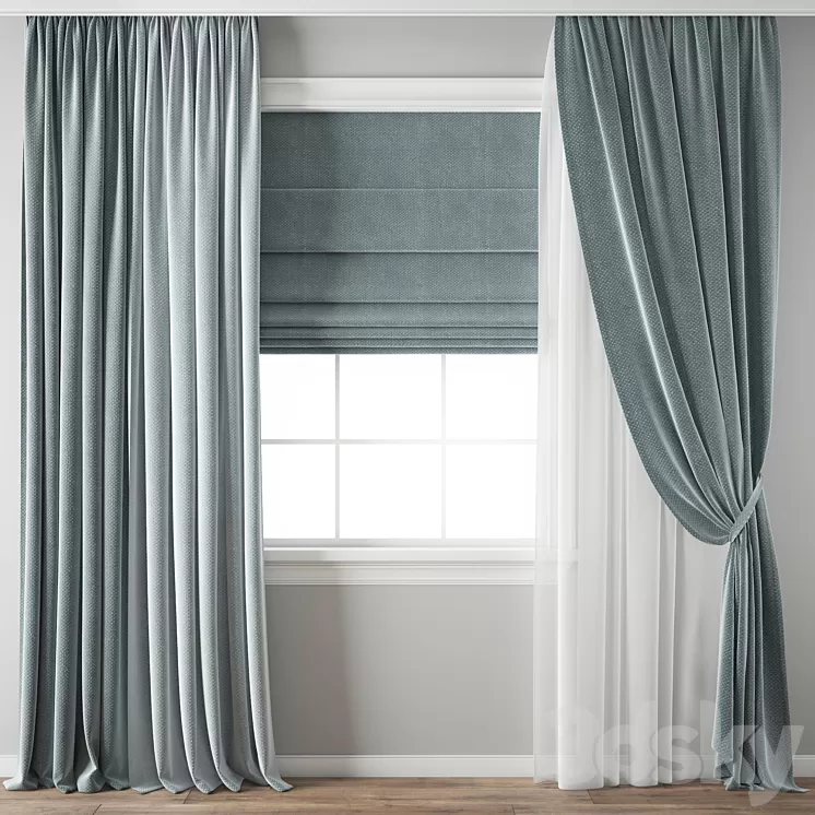 Curtain 664 3D Model Free Download