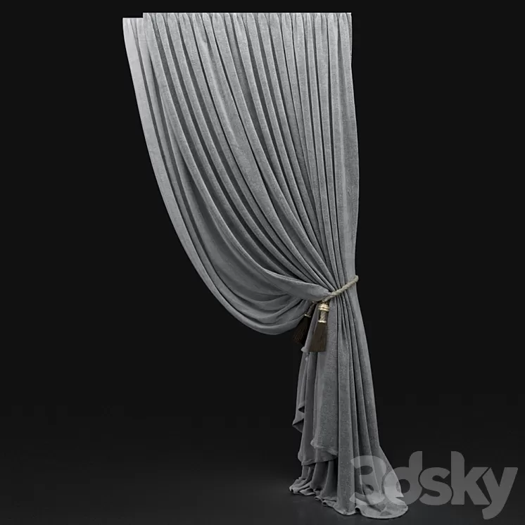 Curtain 671 3D Model Curtain 671 3D Model
