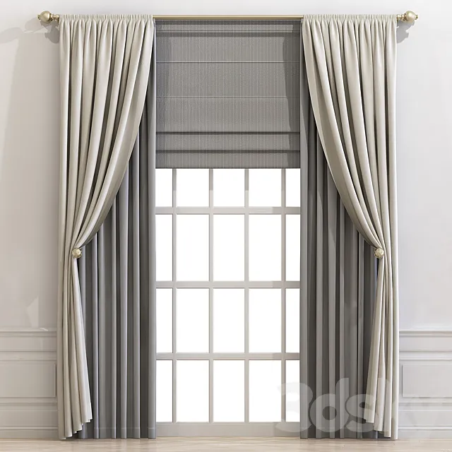 Curtain 680 3D Model Curtain 680 3D Model