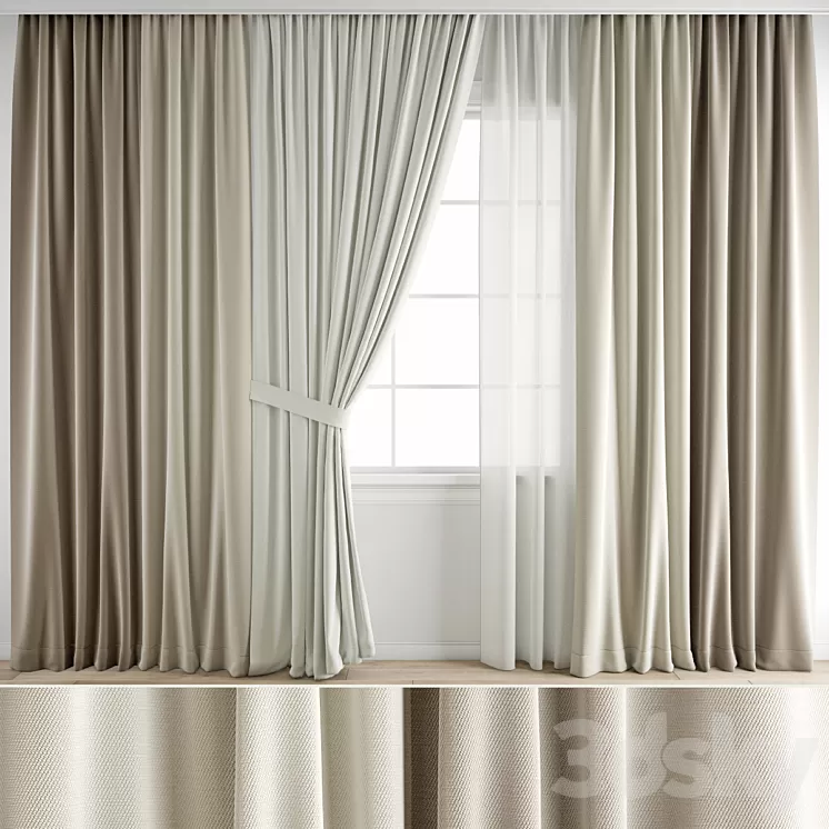 Curtain 685 3D Model Free Download